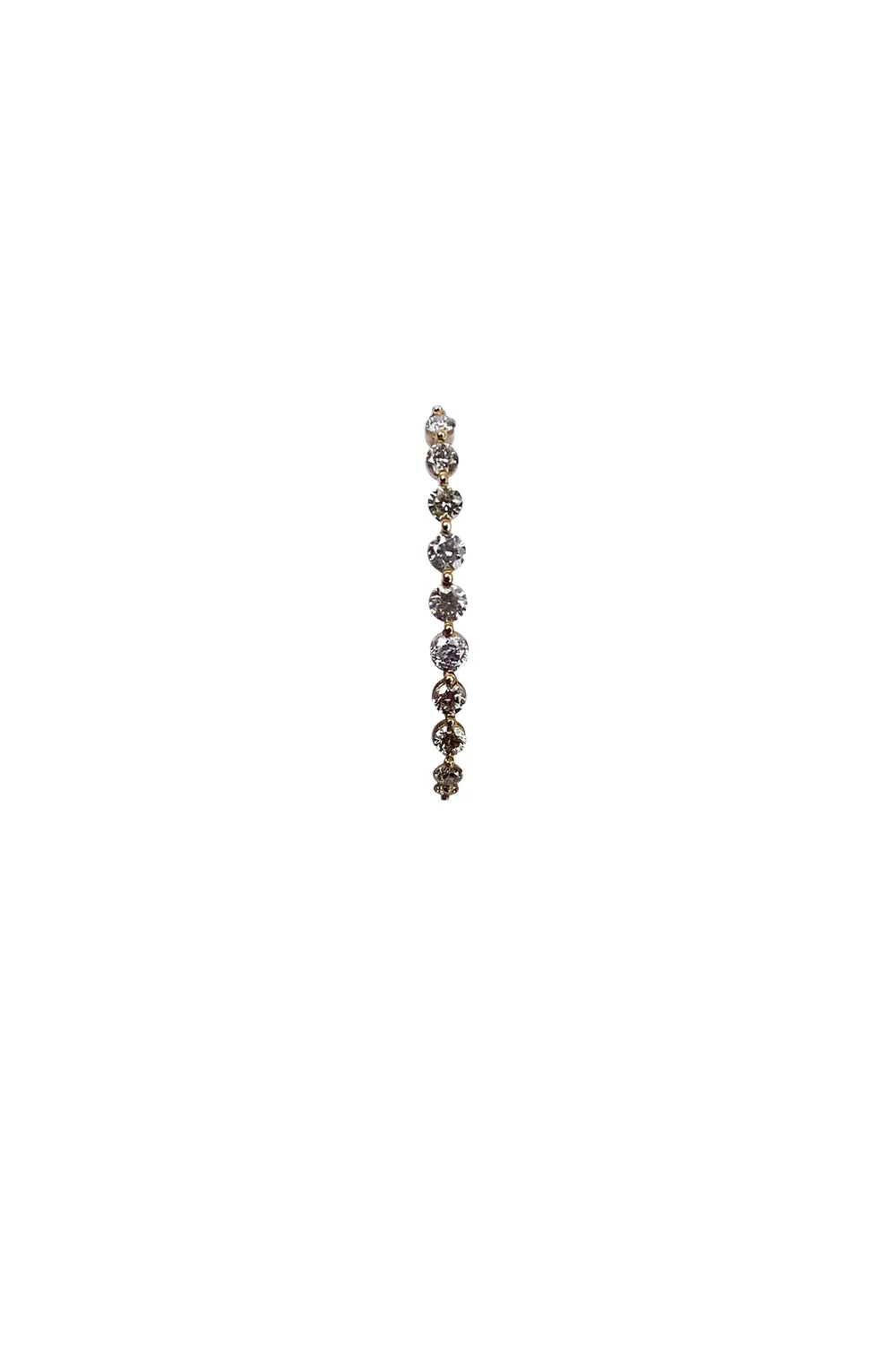 14k Yellow Gold Diamond Ear Cuff