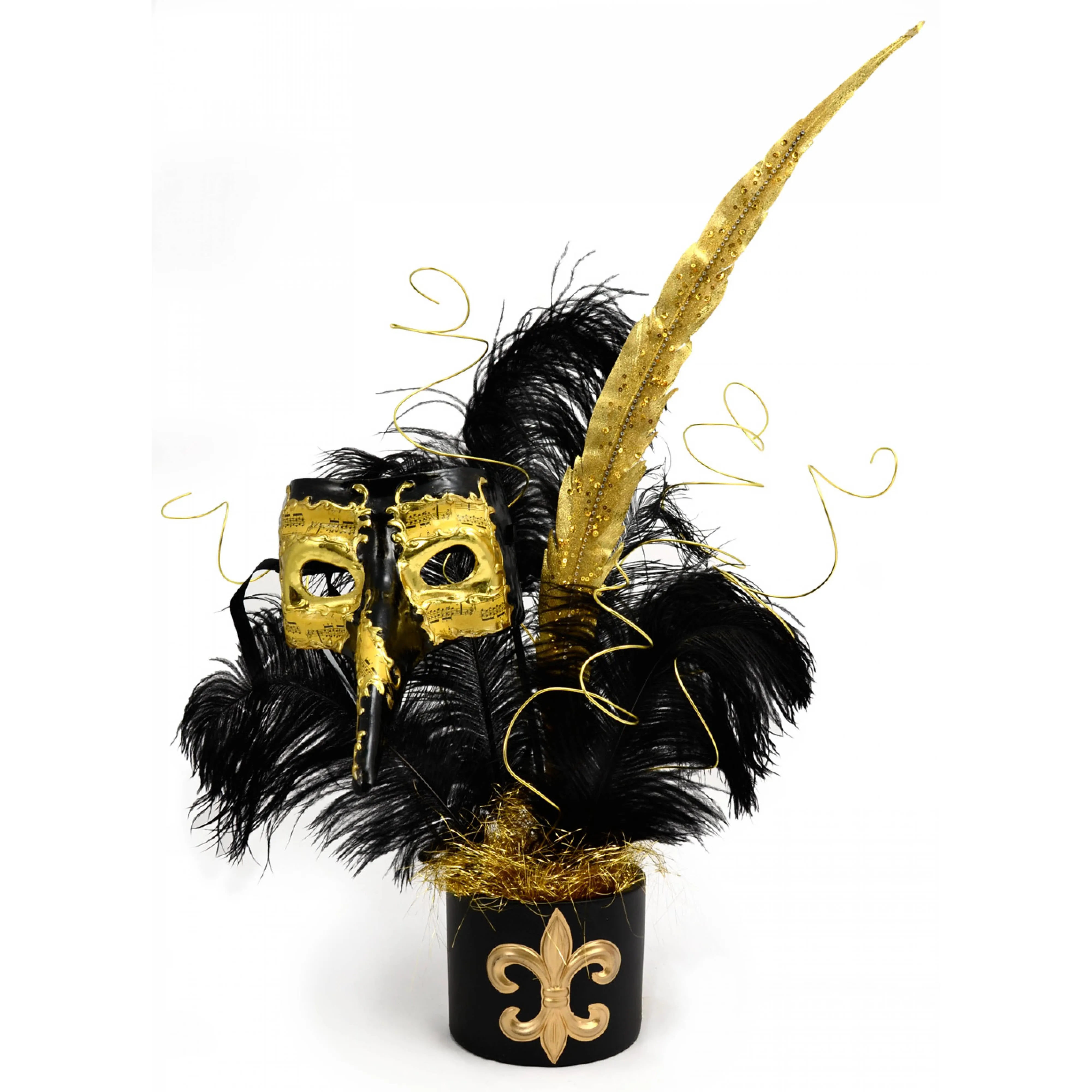 15" Ostrich Feather: Black