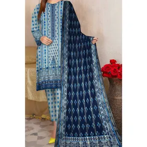 3PC- Unstitched Digital Printed Lawn Suit PS4605