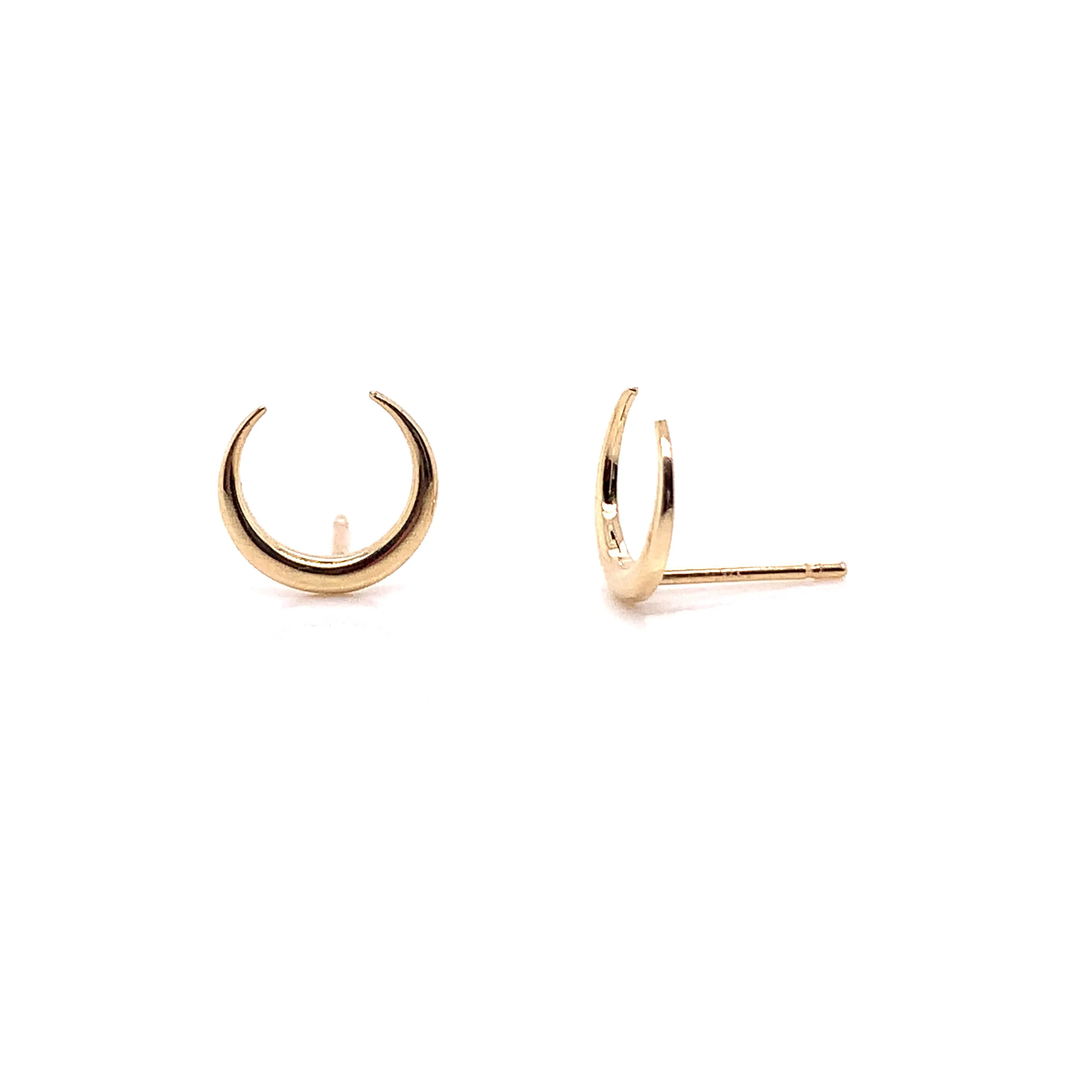 9ct Yellow Gold Crescent Gold Earring