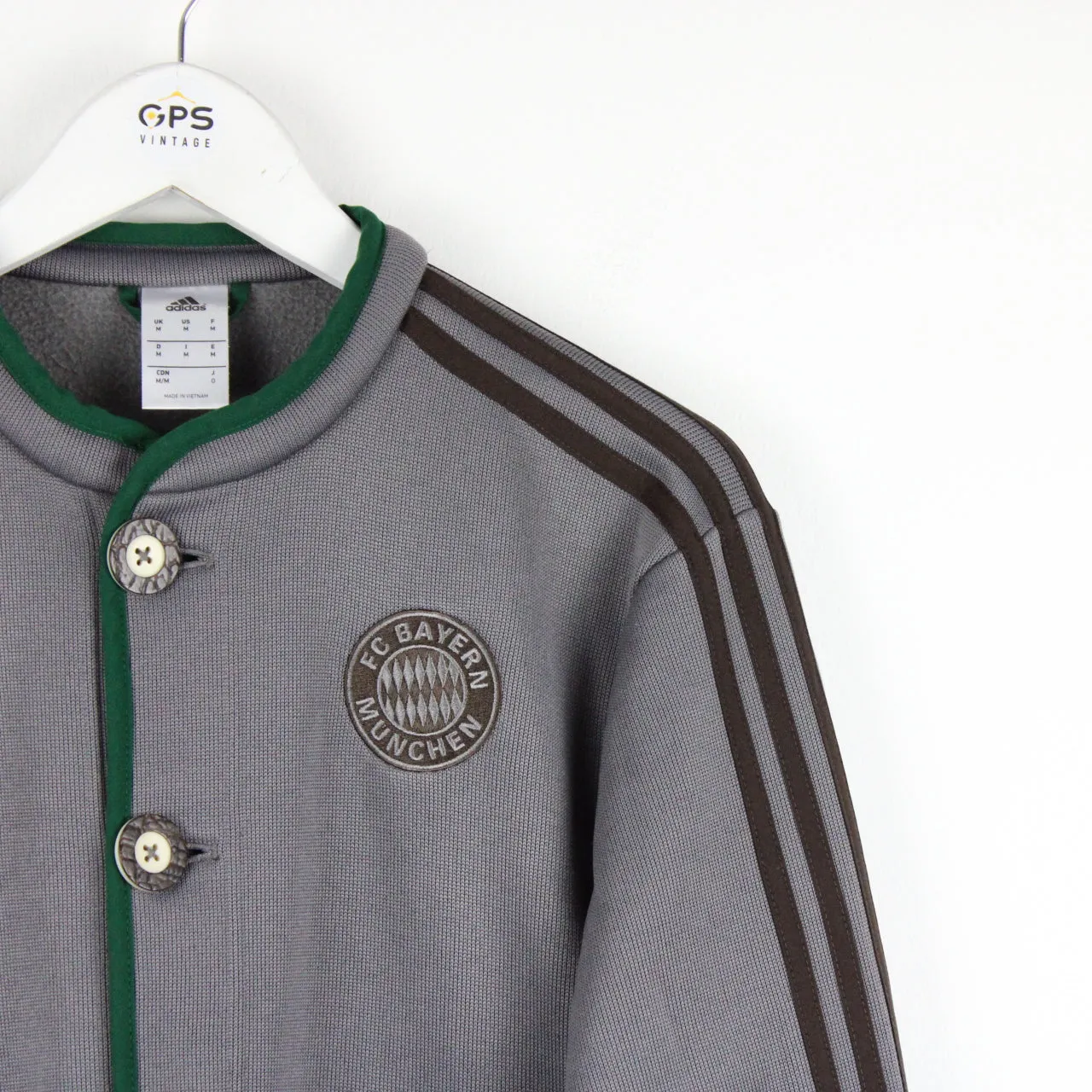 ADIDAS BAYERN MUNCHEN Track Jacket Grey | Medium