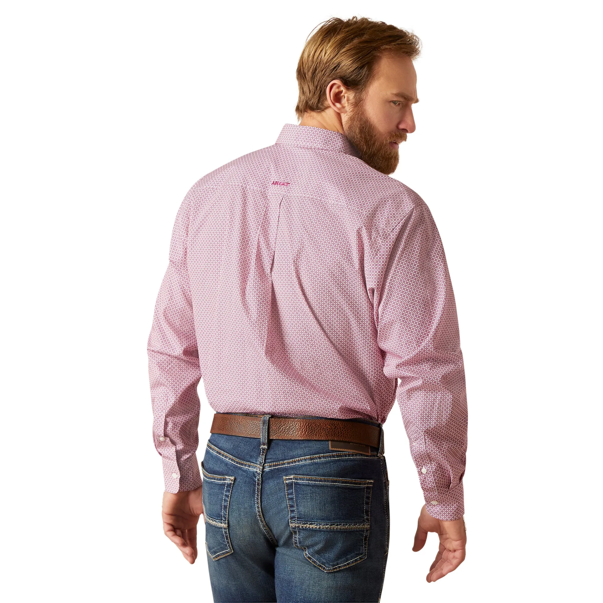 Ariat Men's Vince Wrinkle Free White Classic Fit Button Down Shirt 10046587