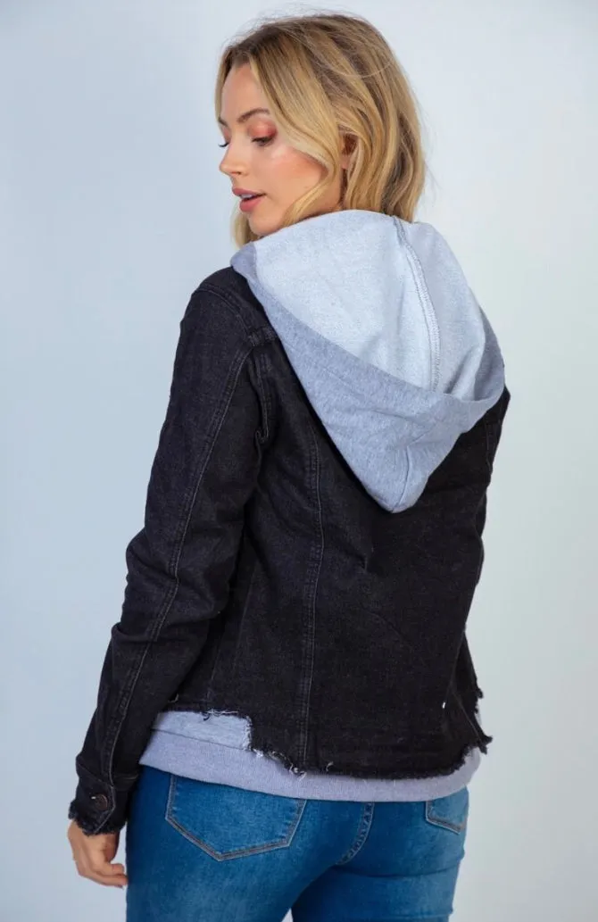 Bad Reputation Black Jean Jacket