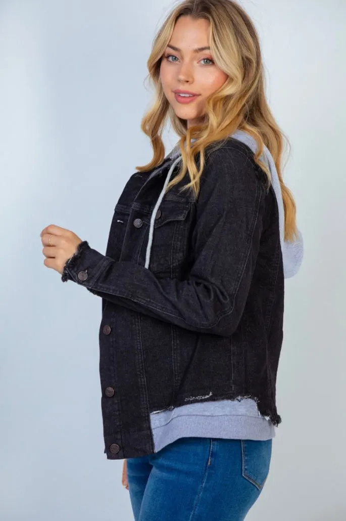 Bad Reputation Black Jean Jacket