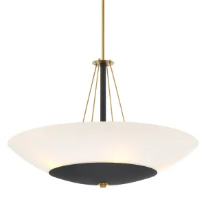 Bax 32" 5 Lights Pendant Light Black Finish