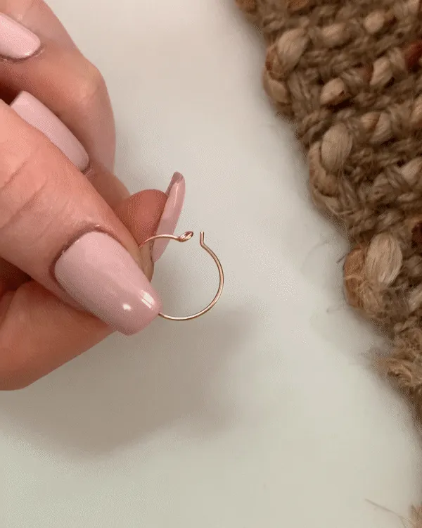 Beaded Hoop Earrings  - Sterling Silver
