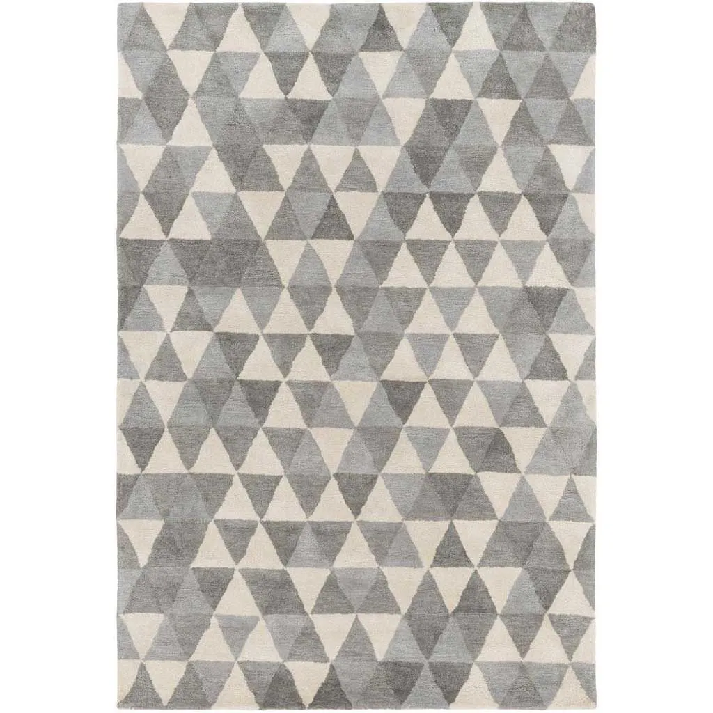 Brilliance Light Gray/Charcoal/Gray Area Rug