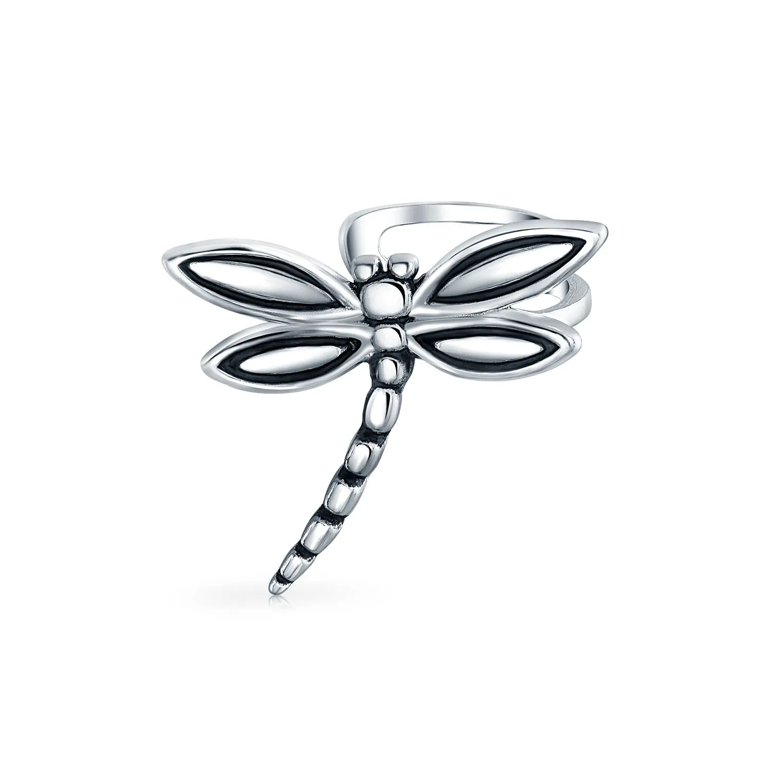 Butterfly Dragonfly Firefly Ear Cuff Cartilage Clip Wrap Non-Pierced Earrings Silver