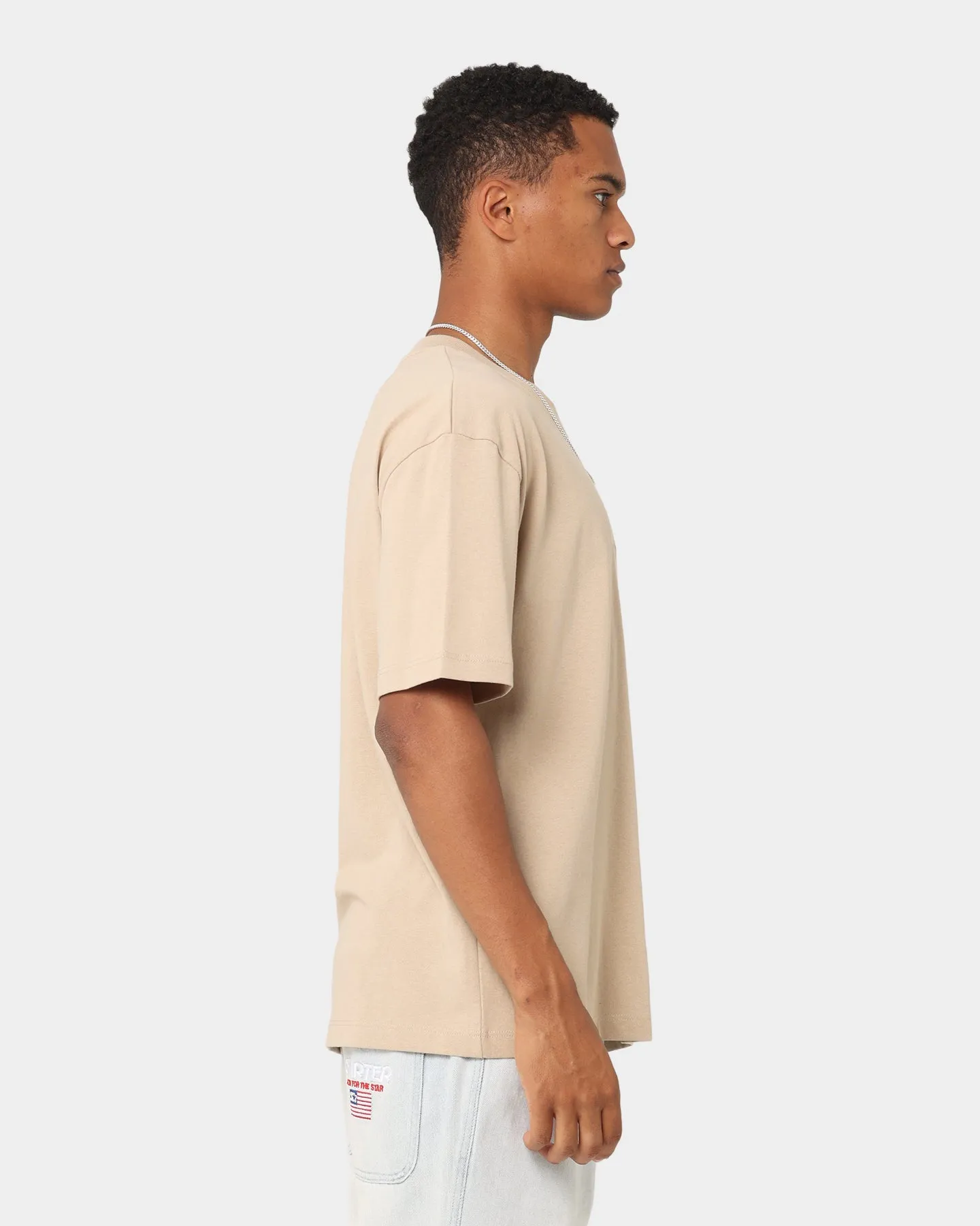 Champion Heritage New Script T-Shirt Cafe Latte