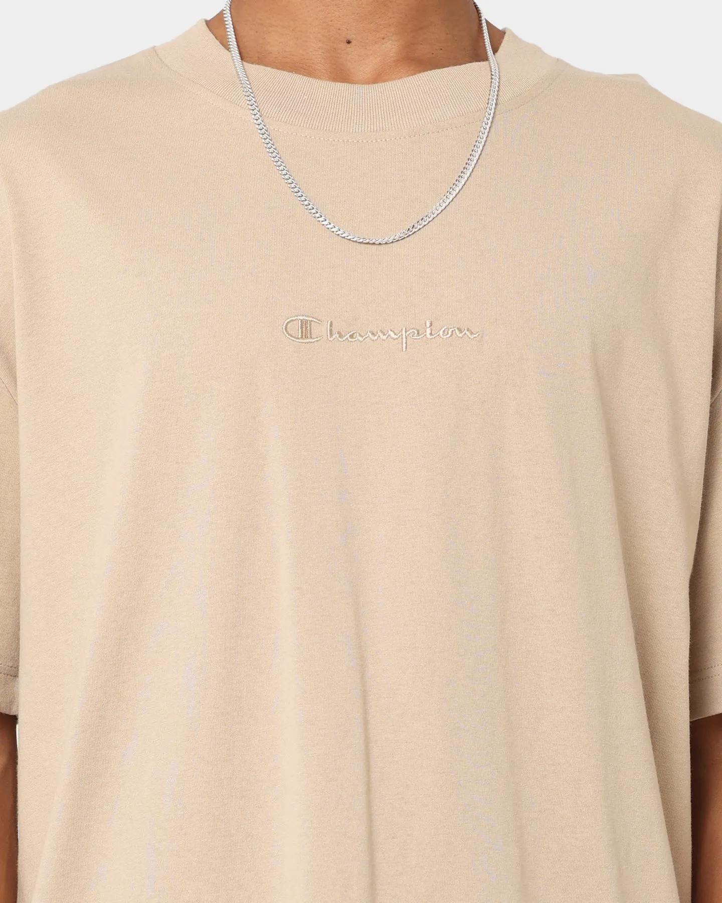 Champion Heritage New Script T-Shirt Cafe Latte