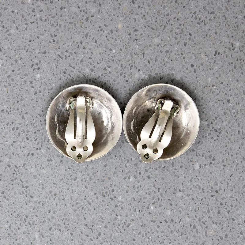 Concho Earrings with Florets & Rocker Designs