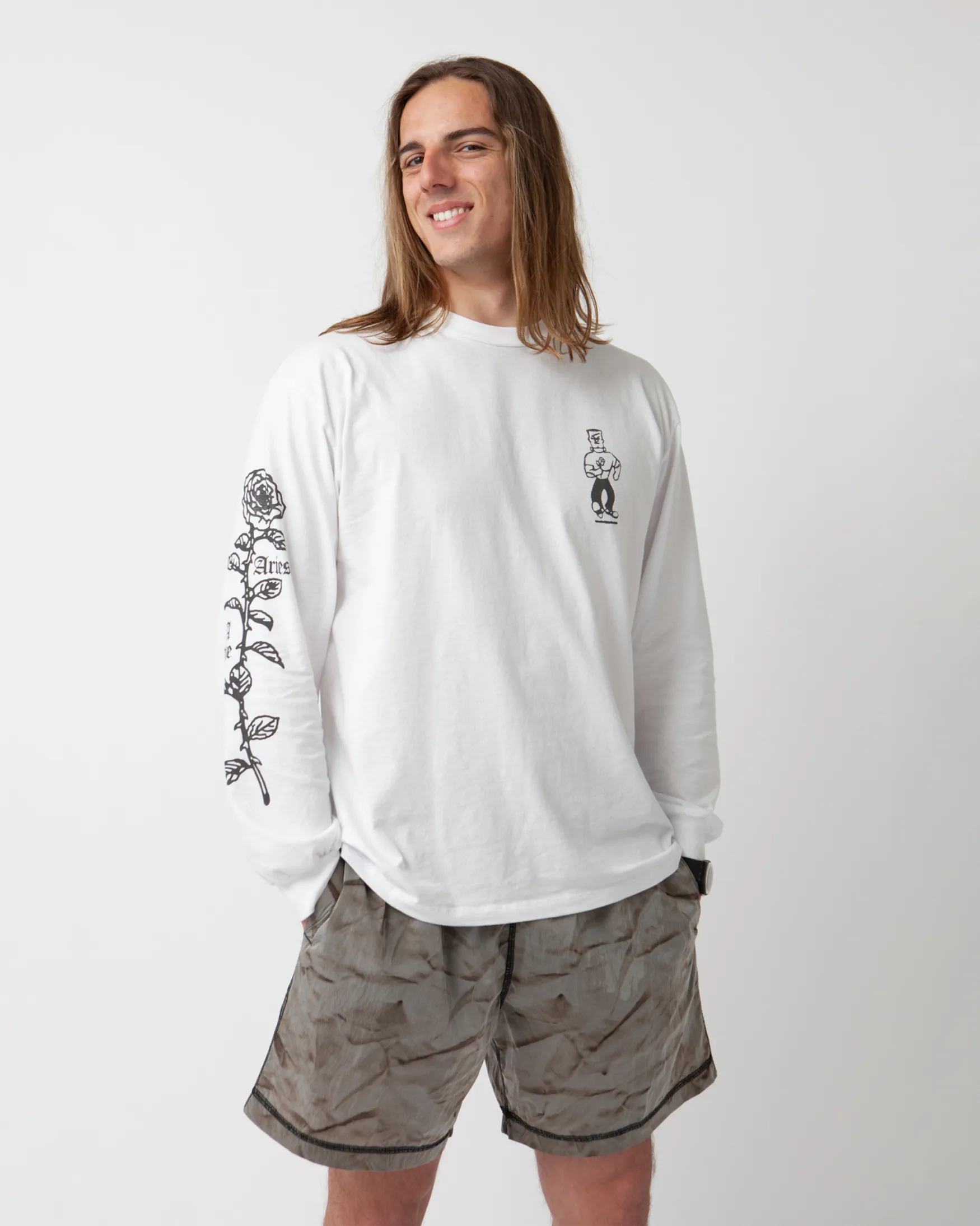 Creased Windcheater Short