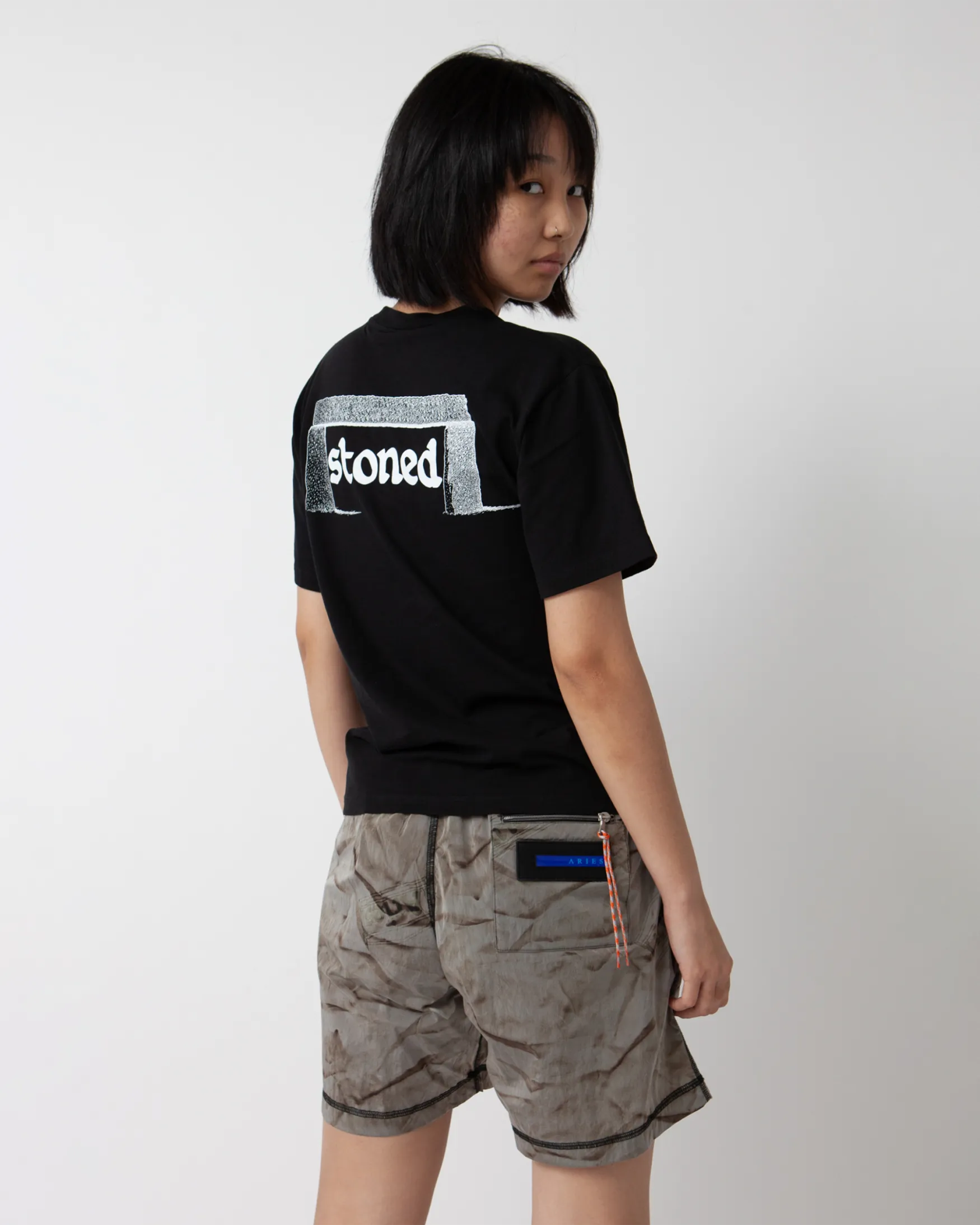 Creased Windcheater Short
