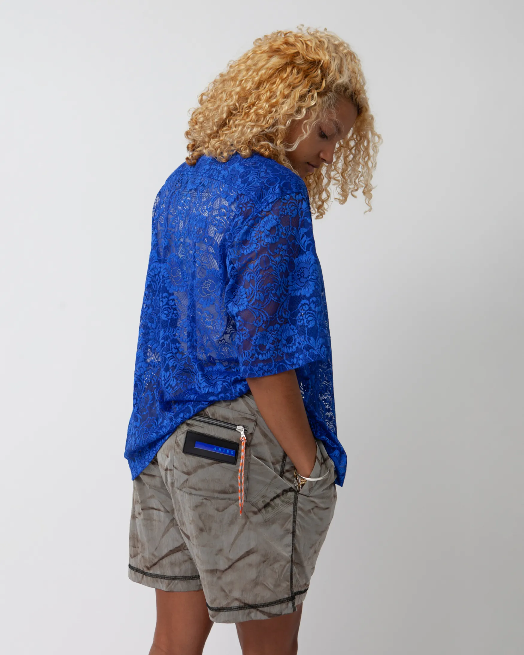 Creased Windcheater Short
