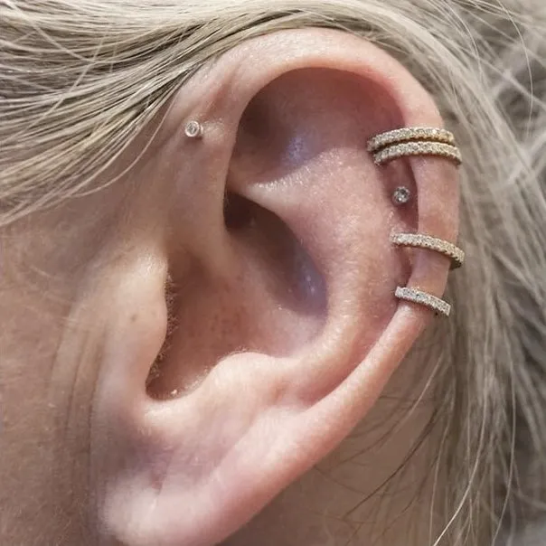 Diamond Eternity Earring by Maria Tash in White Gold