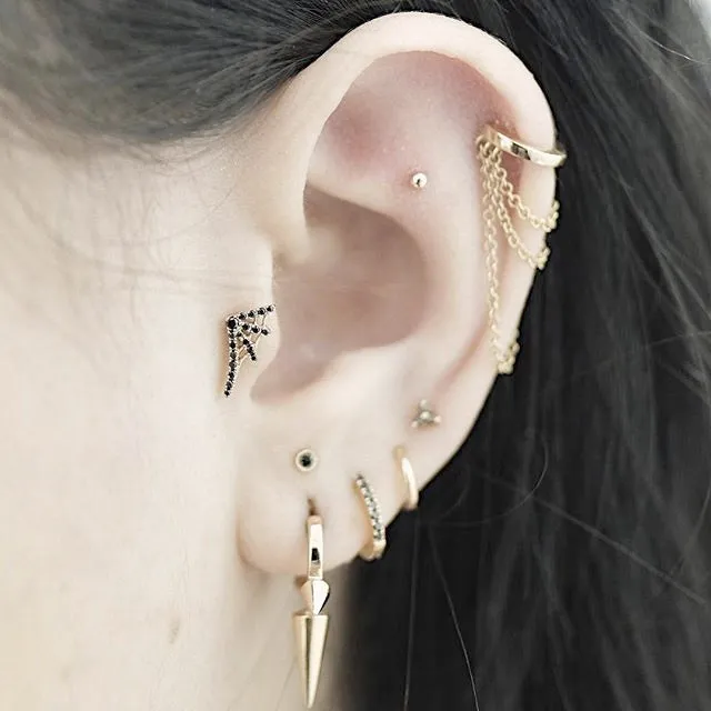 Diamond Eternity Earring by Maria Tash in White Gold