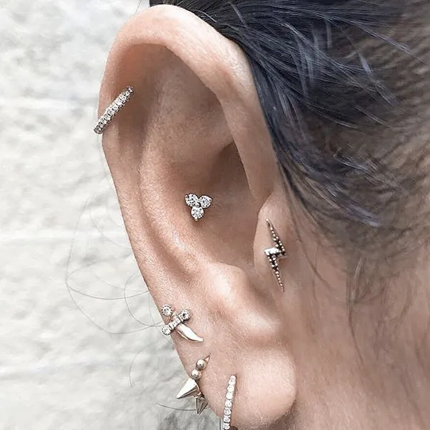 Diamond Eternity Earring by Maria Tash in White Gold