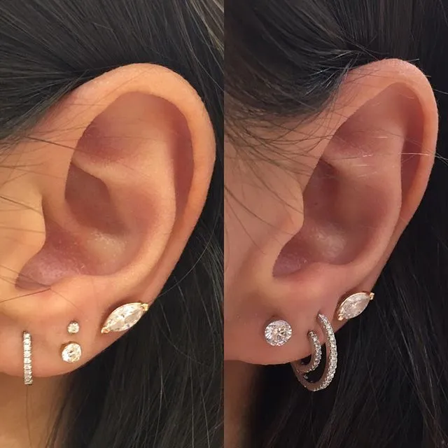 Diamond Eternity Earring by Maria Tash in White Gold