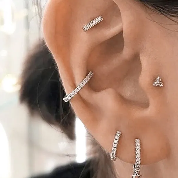 Diamond Eternity Earring by Maria Tash in White Gold