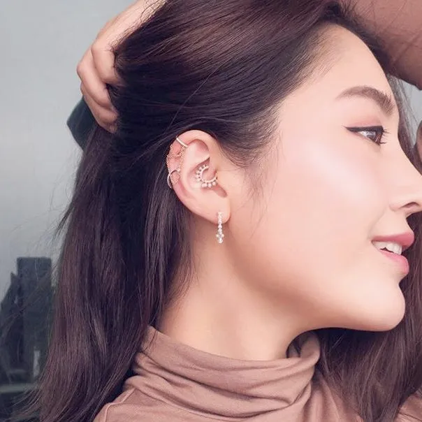 Diamond Eternity Earring by Maria Tash in White Gold