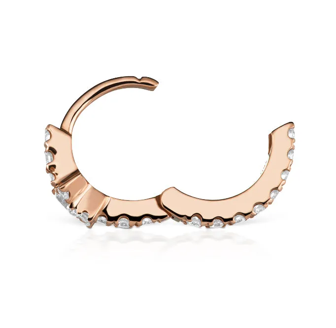 Diamond Star Eternity Earring by Maria Tash in 18K Rose Gold