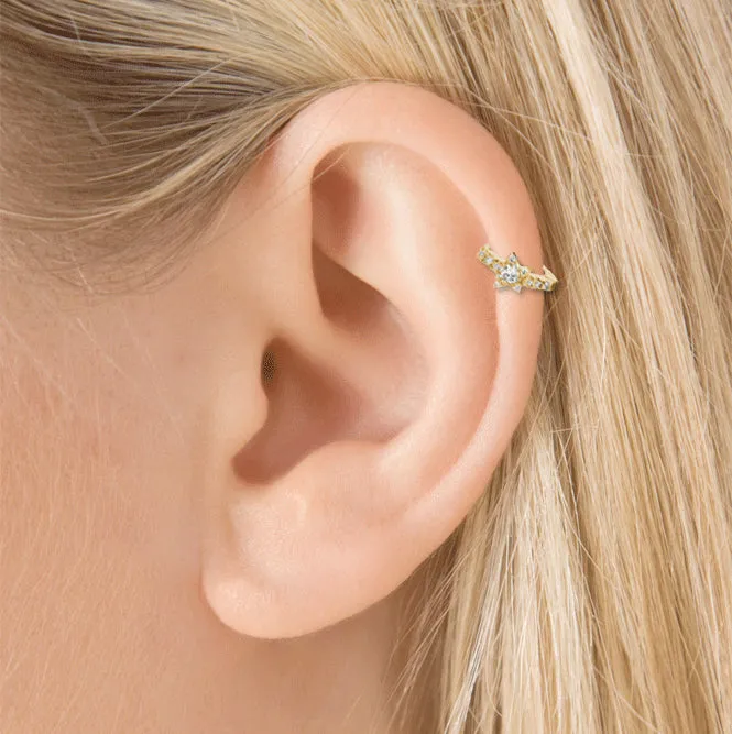 Diamond Star Eternity Earring by Maria Tash in 18K Yellow Gold