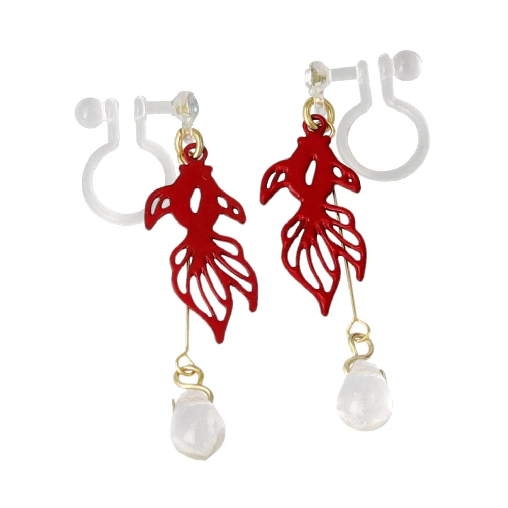 Goldfish and Waterdrop Invisible Clip Ons