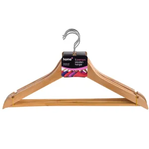 Home  Premium Wooden Clothes Hangers 5 Pack