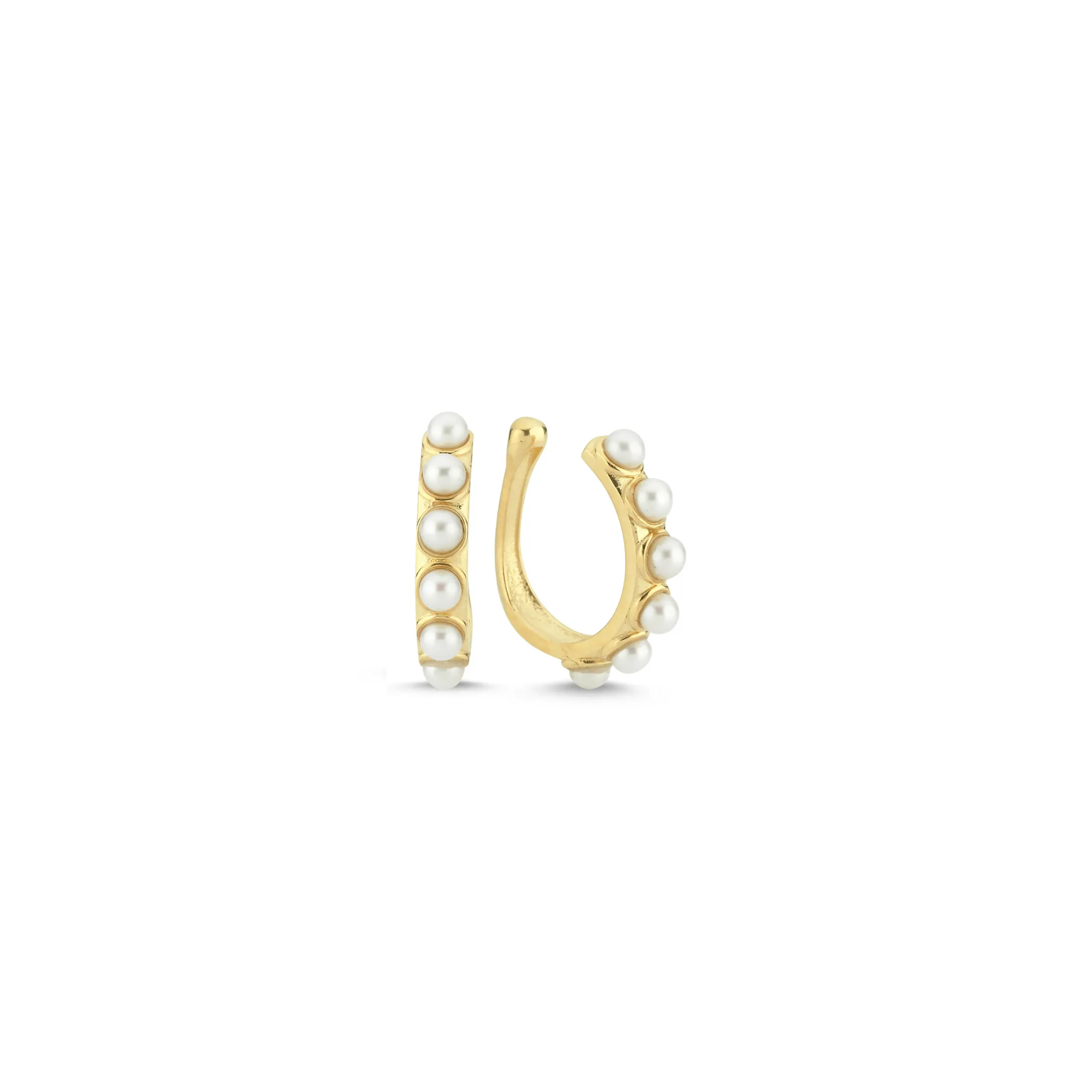 Large Pearl Cuff Earring