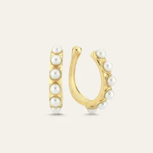 Large Pearl Cuff Earring