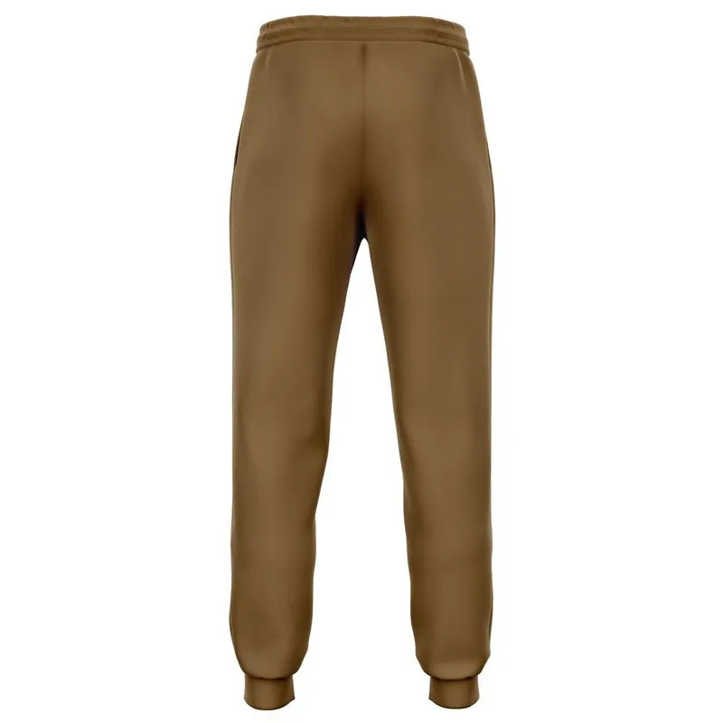 Medium Dark Orange Brown Joggers | Unisex | with PLUS sizes | Medium Dark Pastel Orange Brown | C0M30Y60K60