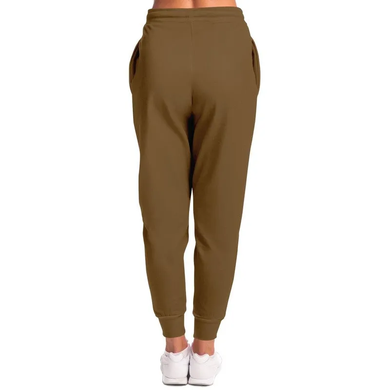 Medium Dark Orange Brown Joggers | Unisex | with PLUS sizes | Medium Dark Pastel Orange Brown | C0M30Y60K60