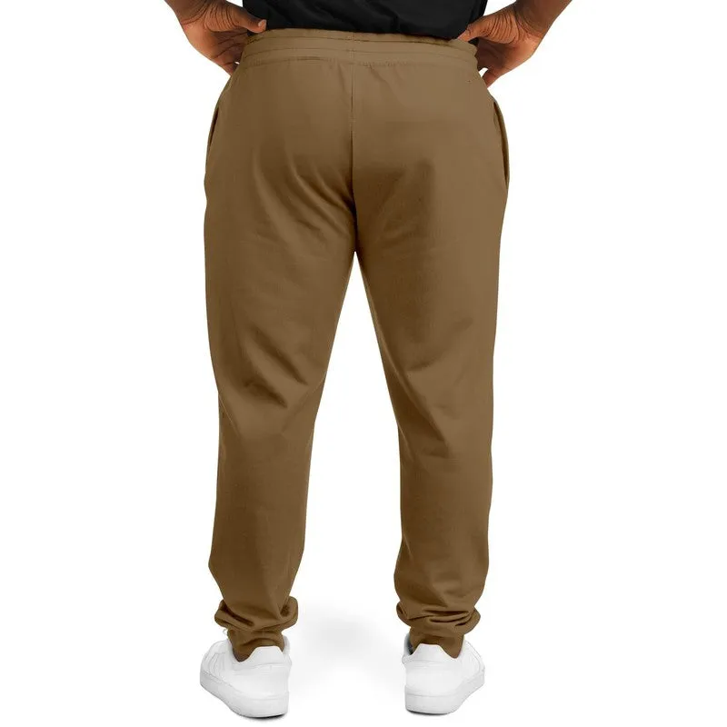 Medium Dark Orange Brown Joggers | Unisex | with PLUS sizes | Medium Dark Pastel Orange Brown | C0M30Y60K60