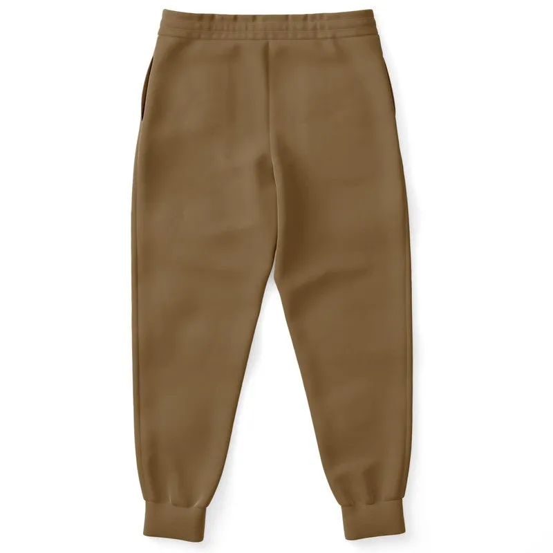 Medium Dark Orange Brown Joggers | Unisex | with PLUS sizes | Medium Dark Pastel Orange Brown | C0M30Y60K60