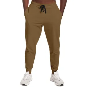 Medium Dark Orange Brown Joggers | Unisex | with PLUS sizes | Medium Dark Pastel Orange Brown | C0M30Y60K60