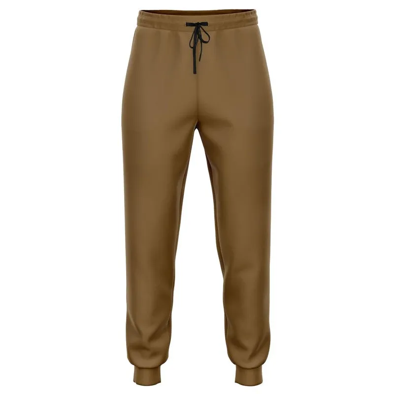 Medium Dark Orange Brown Joggers | Unisex | with PLUS sizes | Medium Dark Pastel Orange Brown | C0M30Y60K60