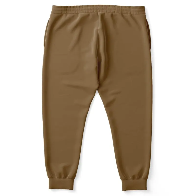 Medium Dark Orange Brown Joggers | Unisex | with PLUS sizes | Medium Dark Pastel Orange Brown | C0M30Y60K60