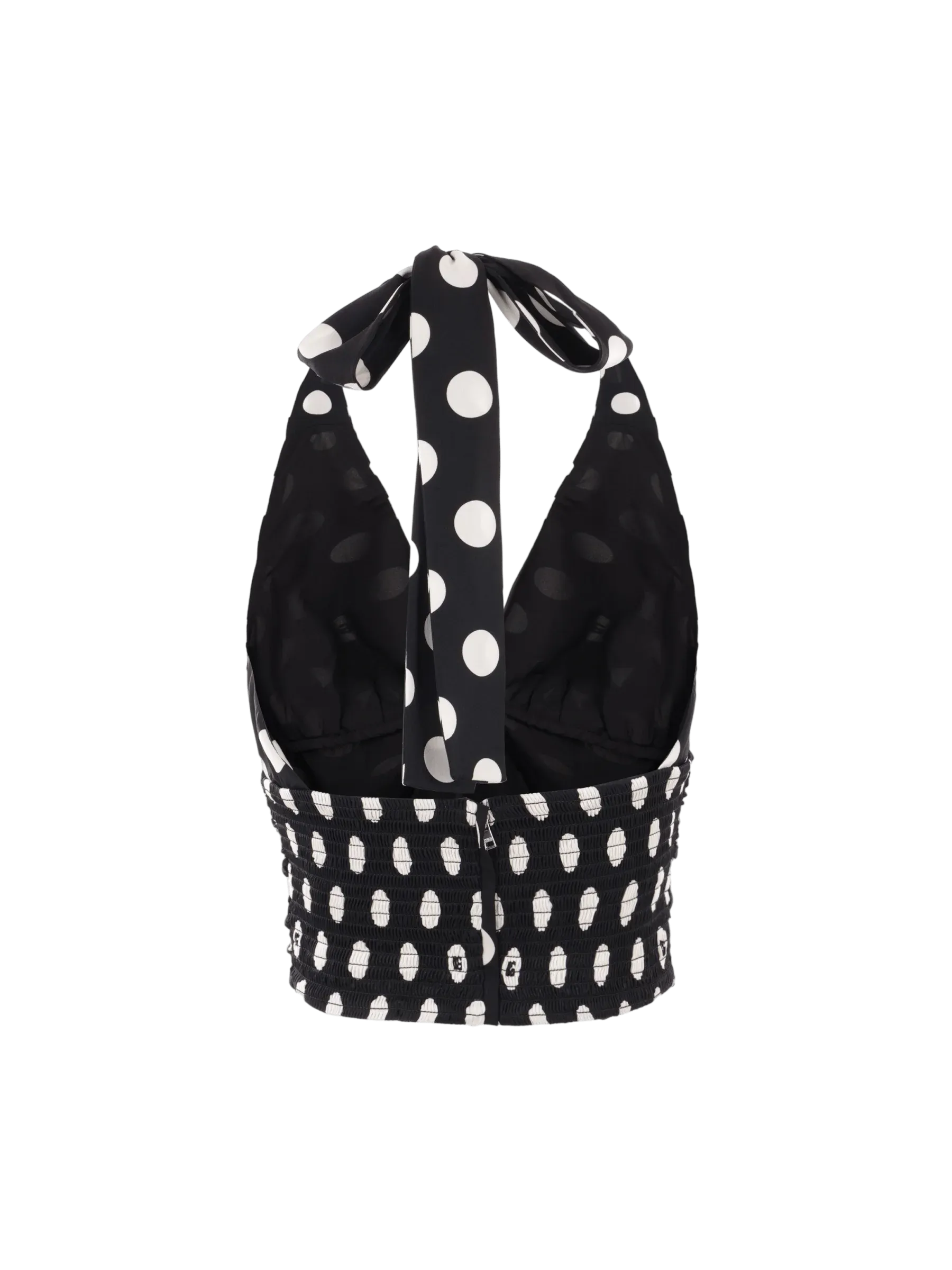 Polka-dot Charmeuse Top