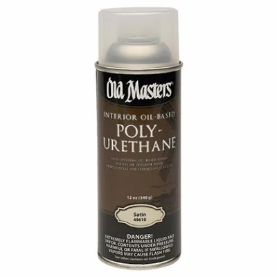 Polyurethane, Oil-Based, Satin, Clear, 12.8-oz. Spray