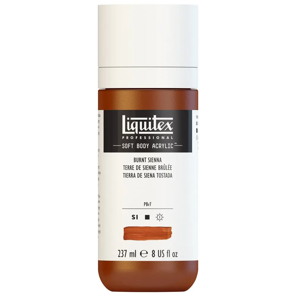 Professional Soft Body Acrylic - Burnt Sienna - Universal