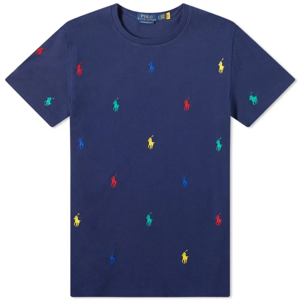 Ralph Lauren All Over T-Shirt - Newport Navy
