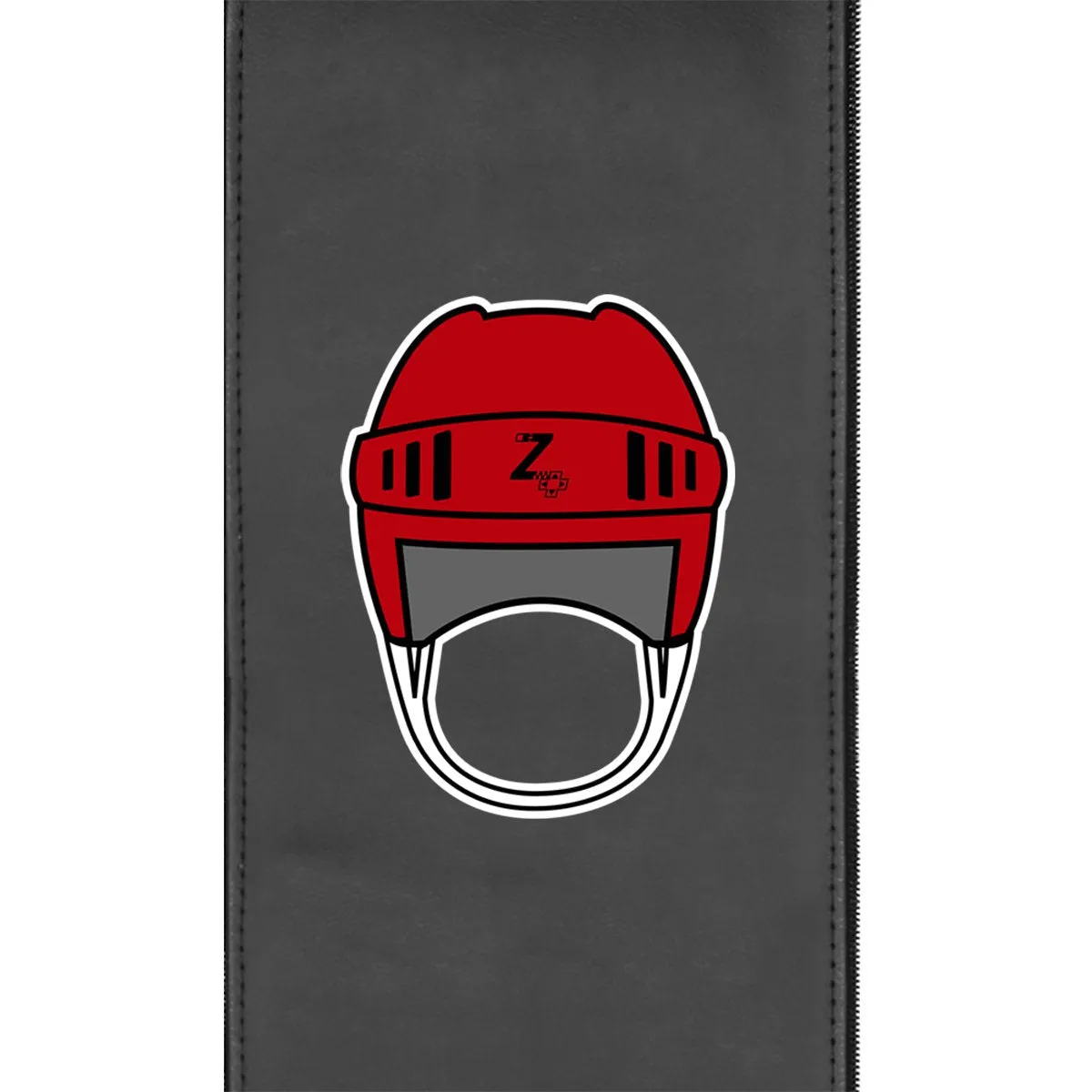 Retro Hockey Helmet Gaming Logo Panel for Xpression Gaming Chair