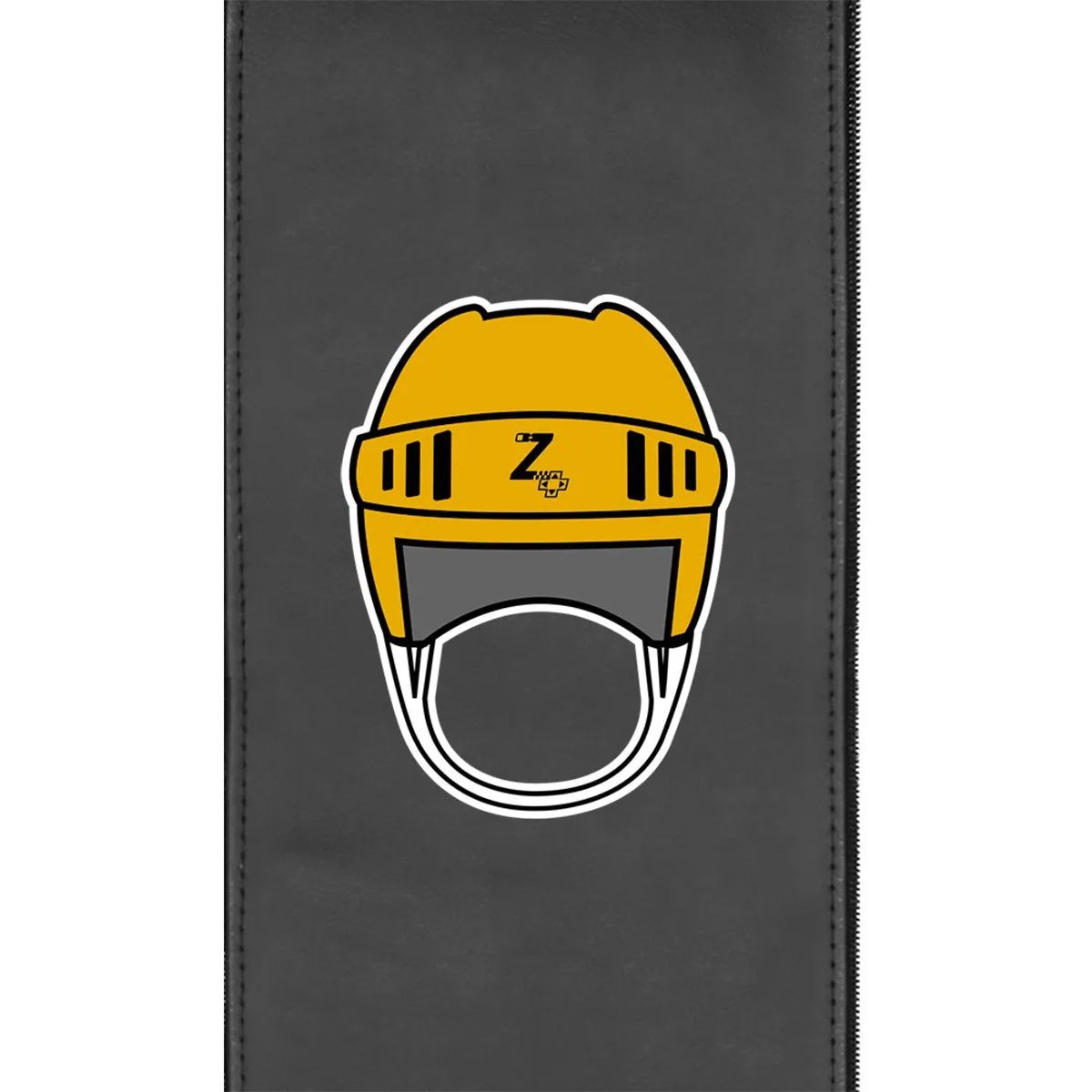 Retro Hockey Helmet Gaming Logo Panel for Xpression Gaming Chair