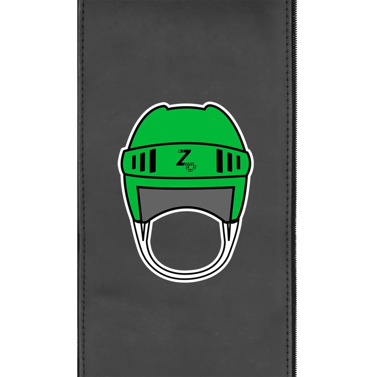 Retro Hockey Helmet Gaming Logo Panel for Xpression Gaming Chair