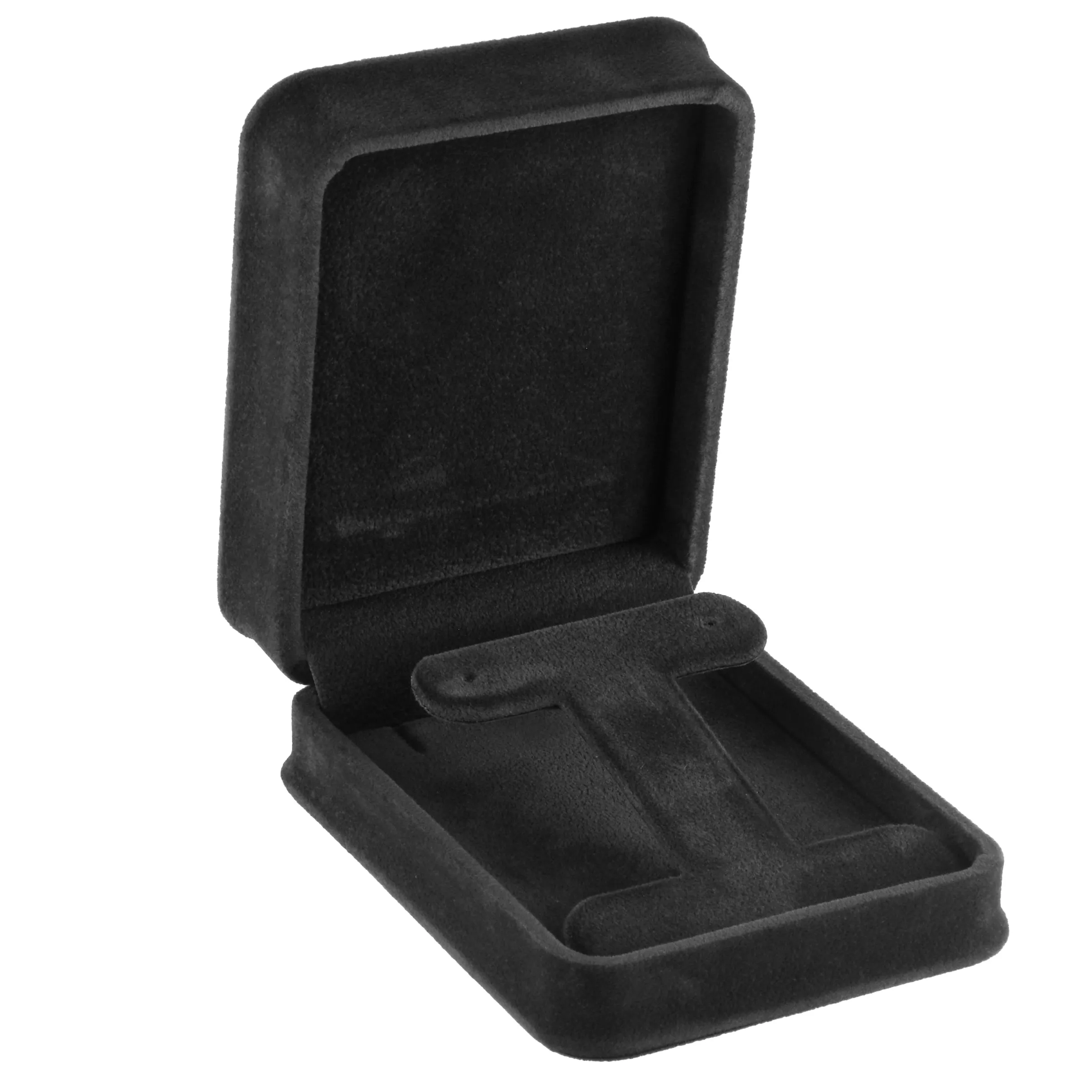 Rich Suede Long T-Style Earring Box, Ornate Collection
