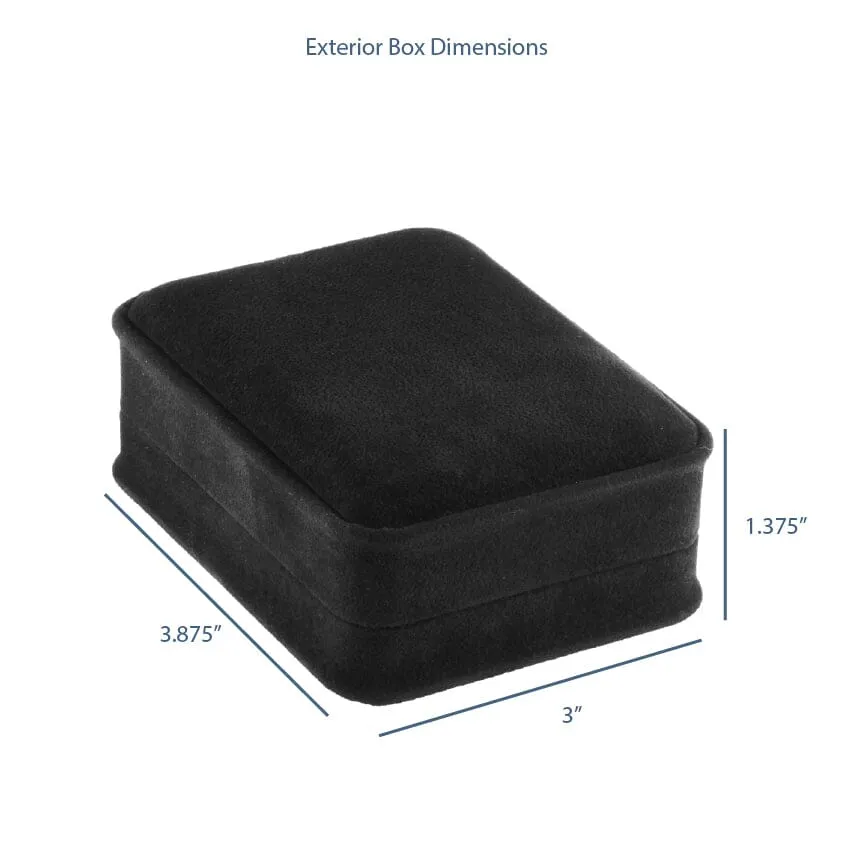 Rich Suede Long T-Style Earring Box, Ornate Collection