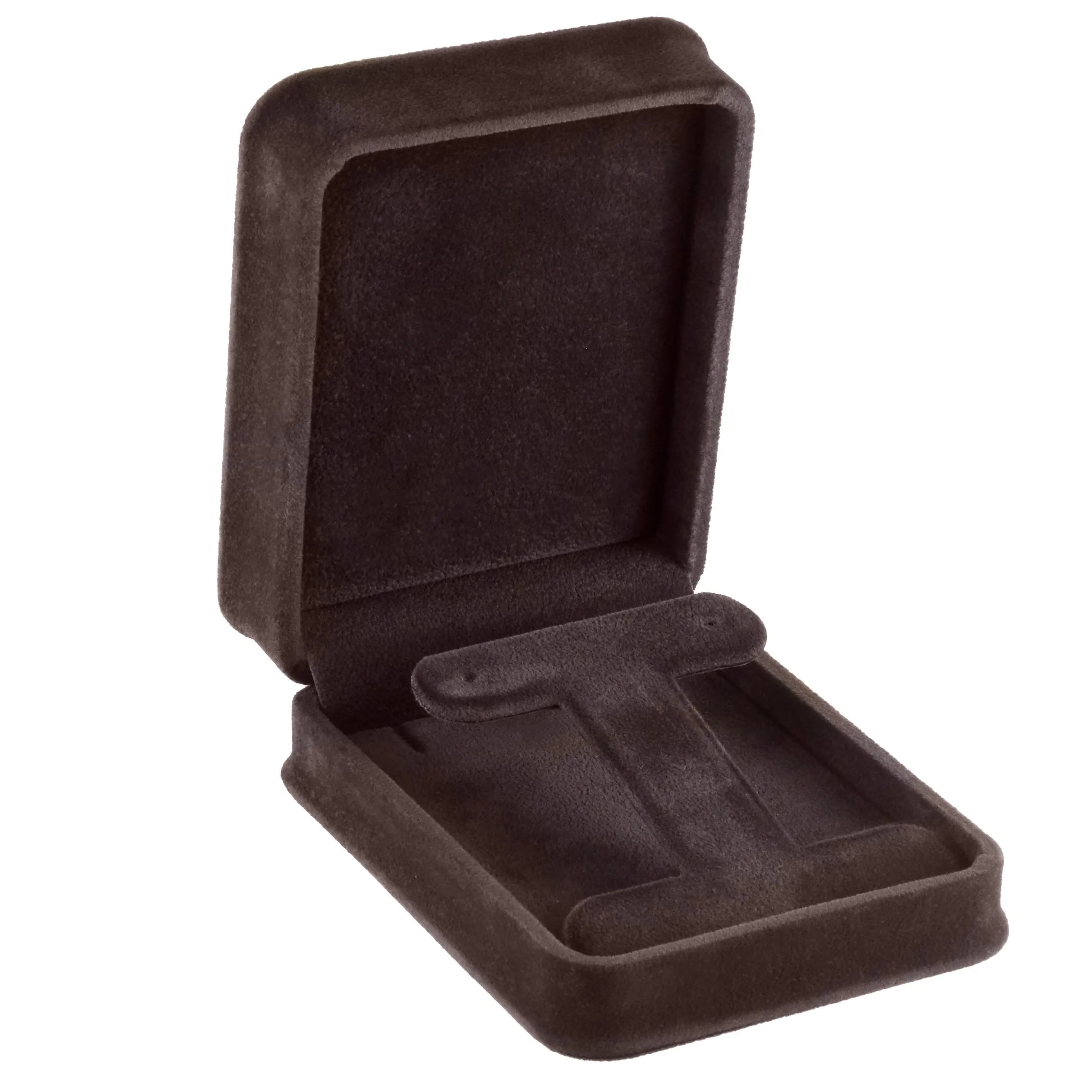 Rich Suede Long T-Style Earring Box, Ornate Collection