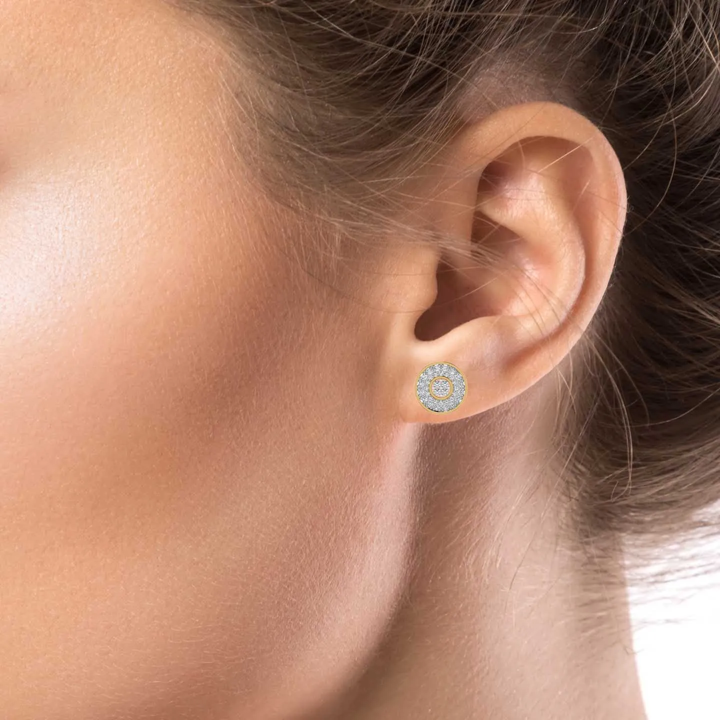 Silver Gleam Stud Earring