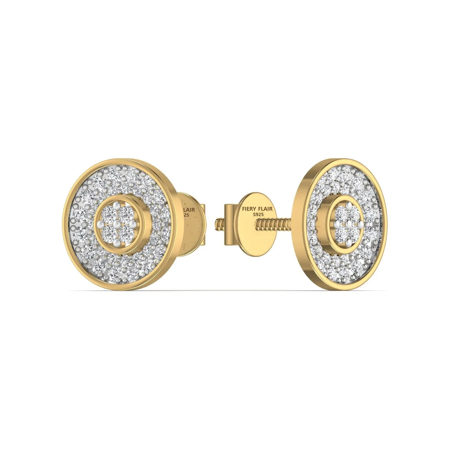 Silver Gleam Stud Earring