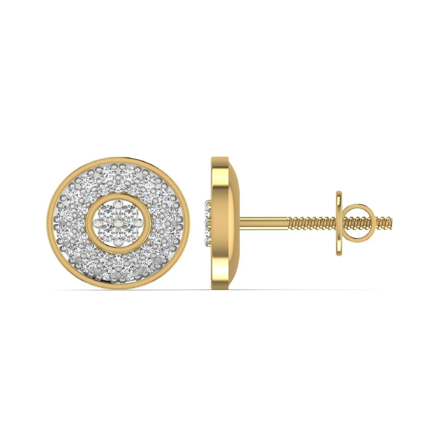 Silver Gleam Stud Earring
